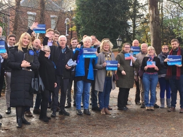 Members and Supporters out campaigning with Lia last weekend